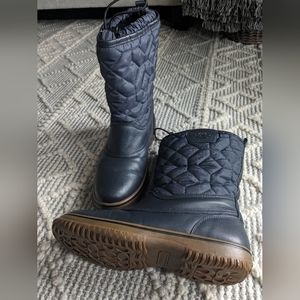 Coach Women's Samara Cold Weather Boot Navy Blue size 8